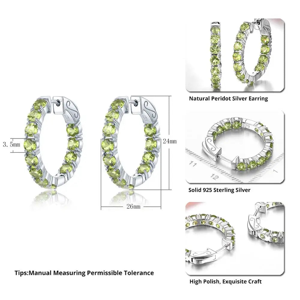 Hutang Natural Peridot Sterling Silvers