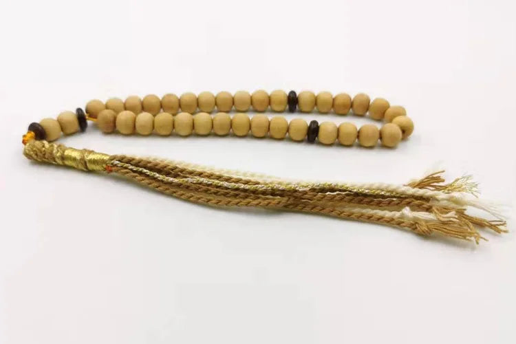 tasbih Natural Indian sandalwood  smell sandalwood Misbaha Muslim prayer beads Pocket ornament Islam Rosary