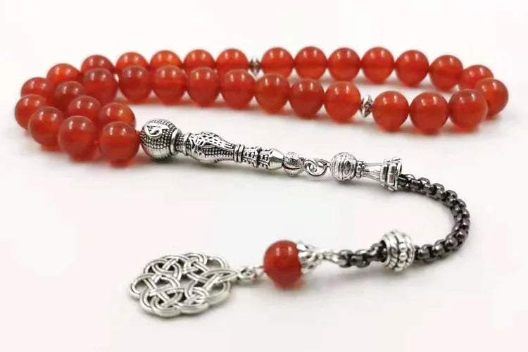 Natural Red Agates chalcedony  is new bracelet prayer beads 33 66 99beads stone Rosary