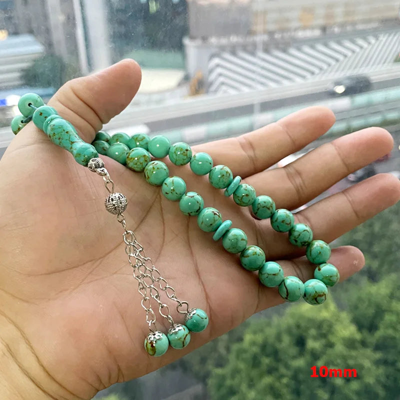 Tasbih gemstone Afghanistan Turquois muslim misbaha prayer