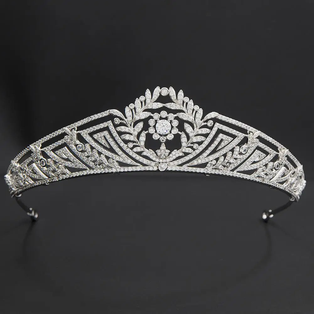 Luxury  Zirconia Crown Accessories Princess  Crystal Queens