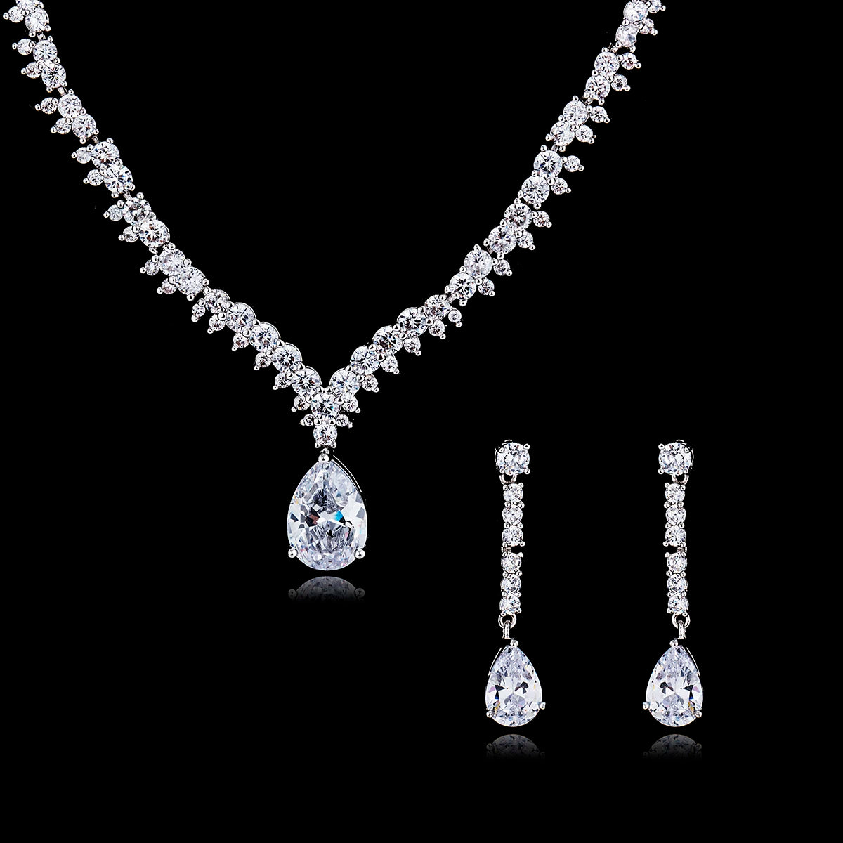 Luxury Pieces High Quality Zirconia Fashion Zirconia  Set Jewelry Zirconia