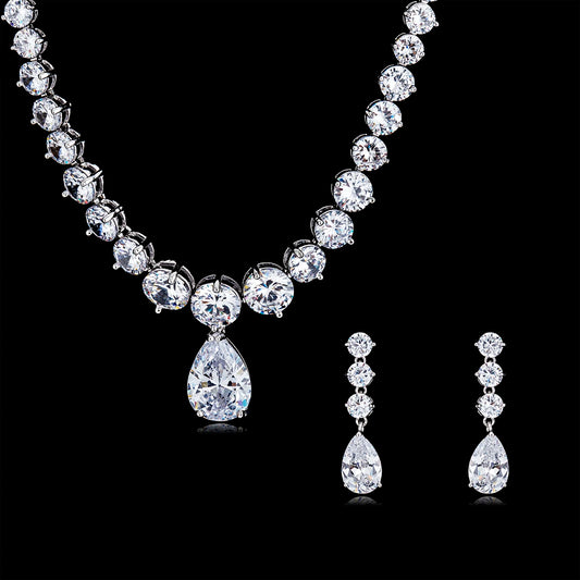 Luxury Pieces High Quality Zirconia Fashion Zirconia  Set Jewelry Zirconia