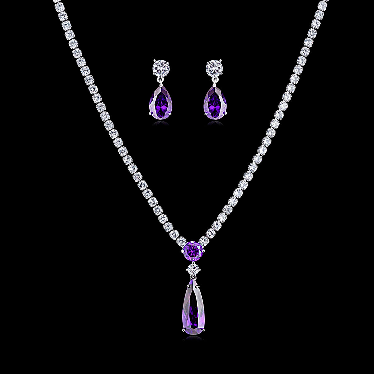 Luxury Pieces High Quality Zirconia Fashion Zirconia  Set Jewelry Zirconia