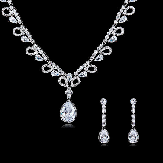 Crystal  Zircon Set  Jewelry Accessories