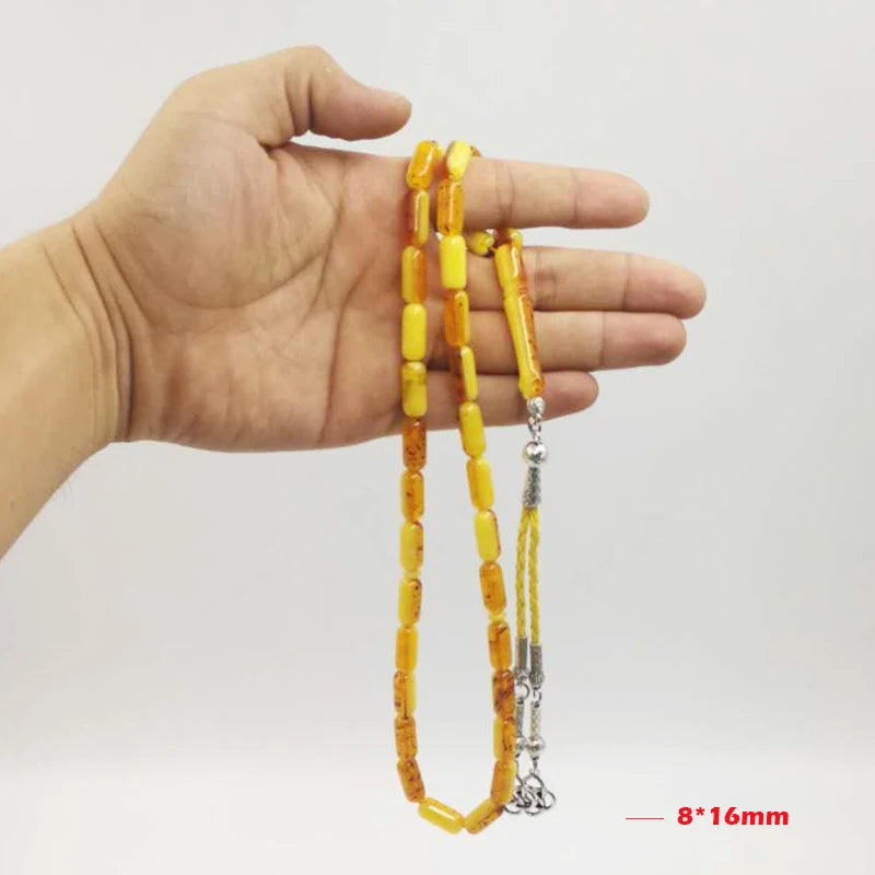 Tasbih Ambers Color Rosary Muslim Luxurious bracelet Tesbih 33 Beads Misbaha Islam bracelets