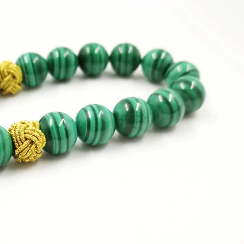 100% Natural Malachite Tasbih beads bracelets Green Malachite Grade rosary Muslim