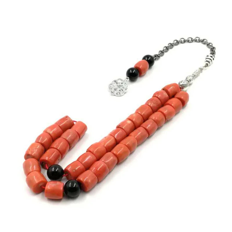 Tasbih Natural Coral Big Size Valuable gift Eid deep sea coral Muslim jewelry Fashion islamic Favorites Bracelets