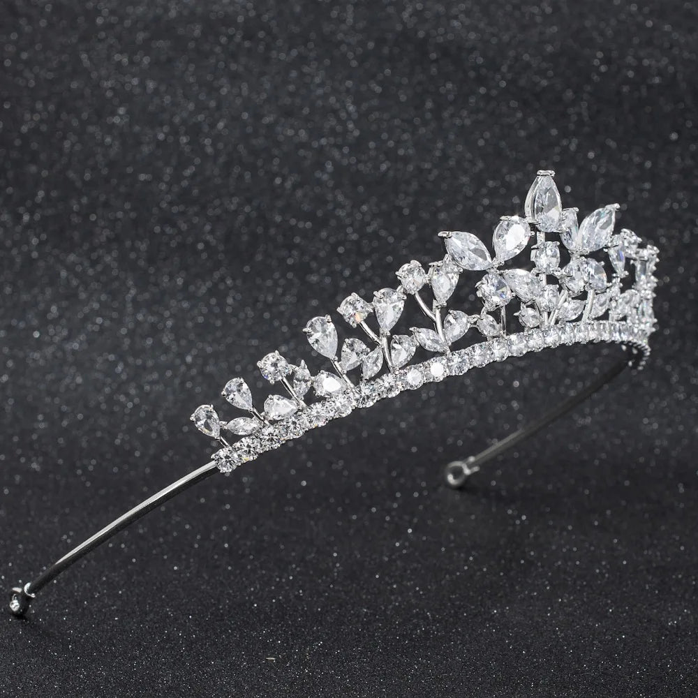 Zirconia Wedding Crown Hair Jewelry Accessories