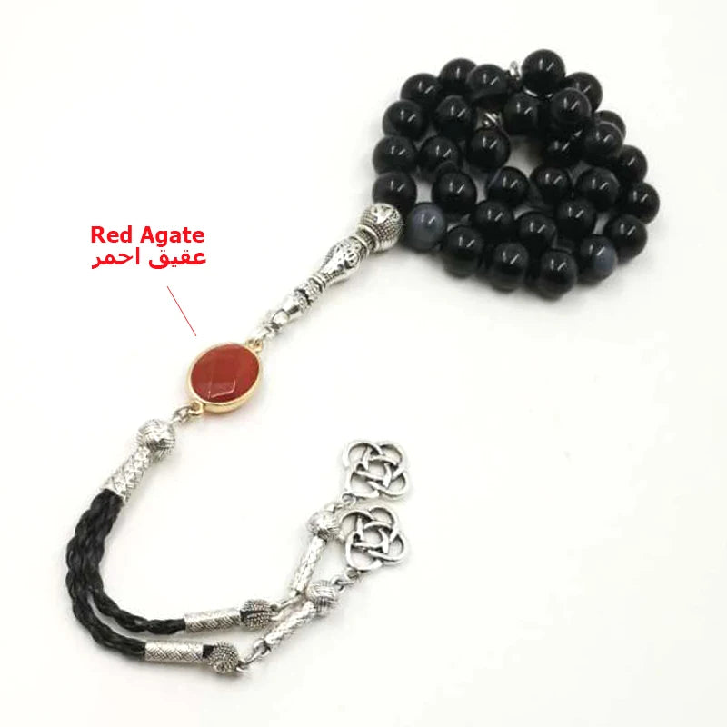 Agates Tasbih Man's bracelets misbaha prayer beads 33 66 99 accessories Personality Gift for Muslim man or women