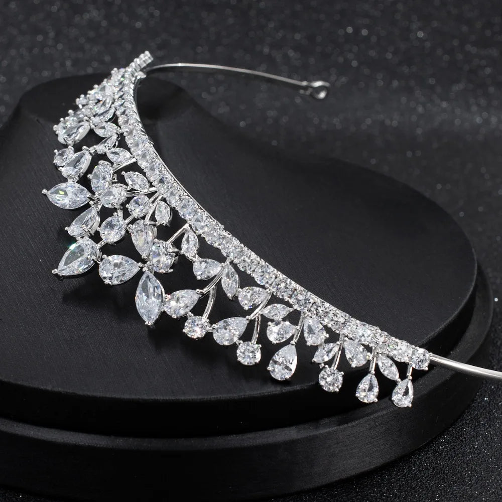 Zirconia Wedding Crown Hair Jewelry Accessories