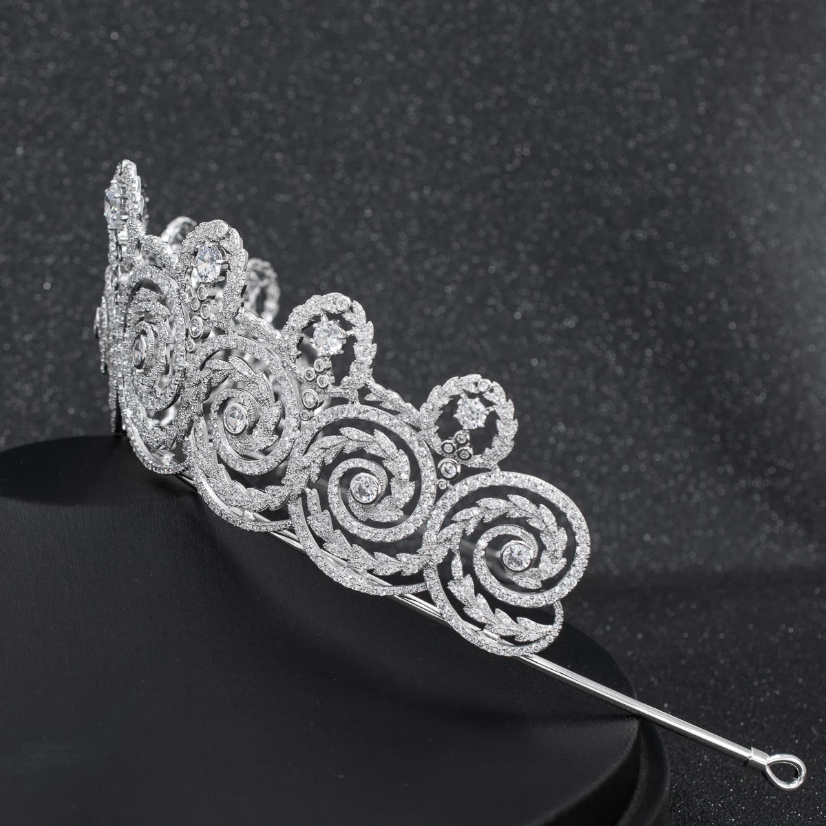 Classic Luxury  Zirconia Crown Accessories Princess  Crystal Queens