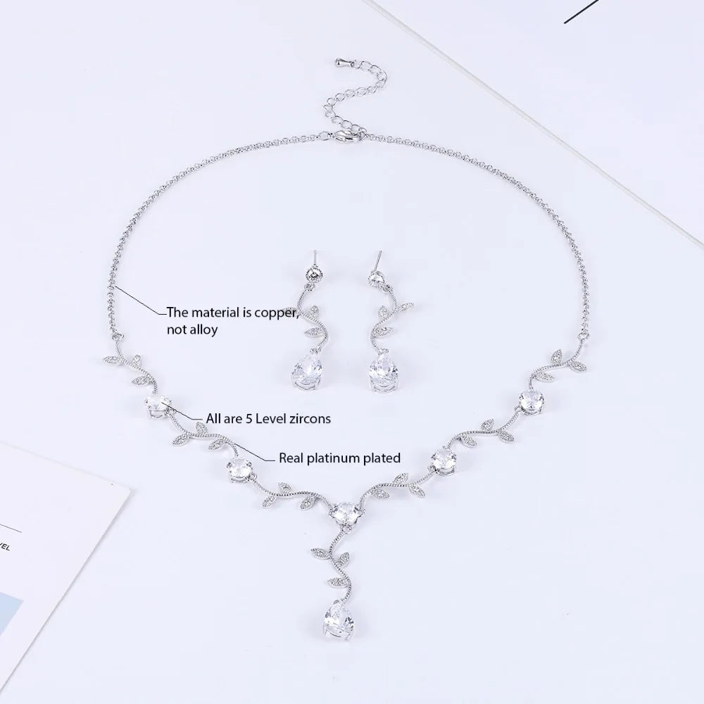 Luxury Pieces High Quality Zirconia Fashion Zirconia  Set Jewelry Zirconia