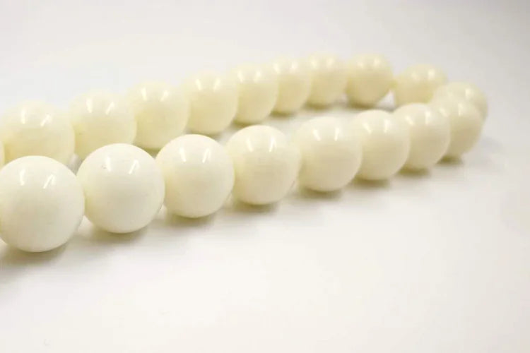 Resin Tasbih Imitation ivory color Misbaha  Beads white muslim rosary Mastkhan prayer beads Islamic bracelet Eid gift