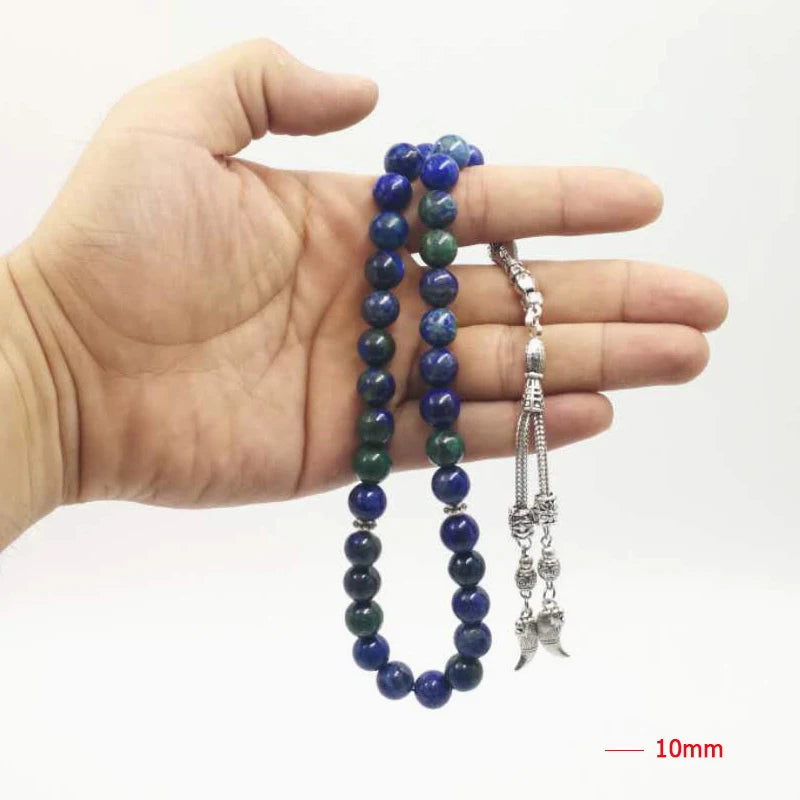 Natural chrysocolla Tasbih s Gemss Lion