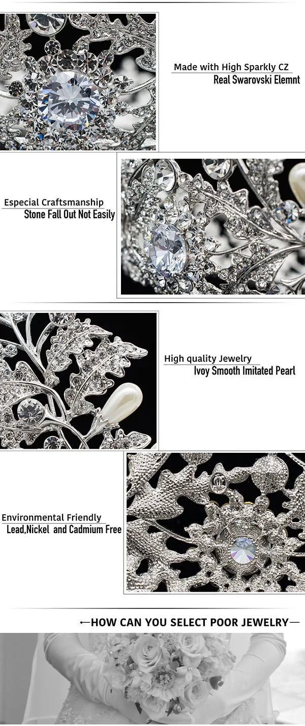 Crystal Crown l Hair Jewelry Accessories