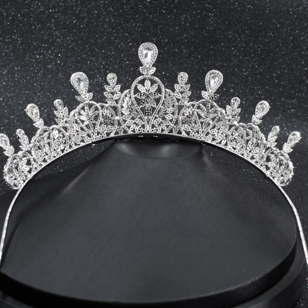 Luxury  Zirconia Crown Accessories Princess  Crystal Queens