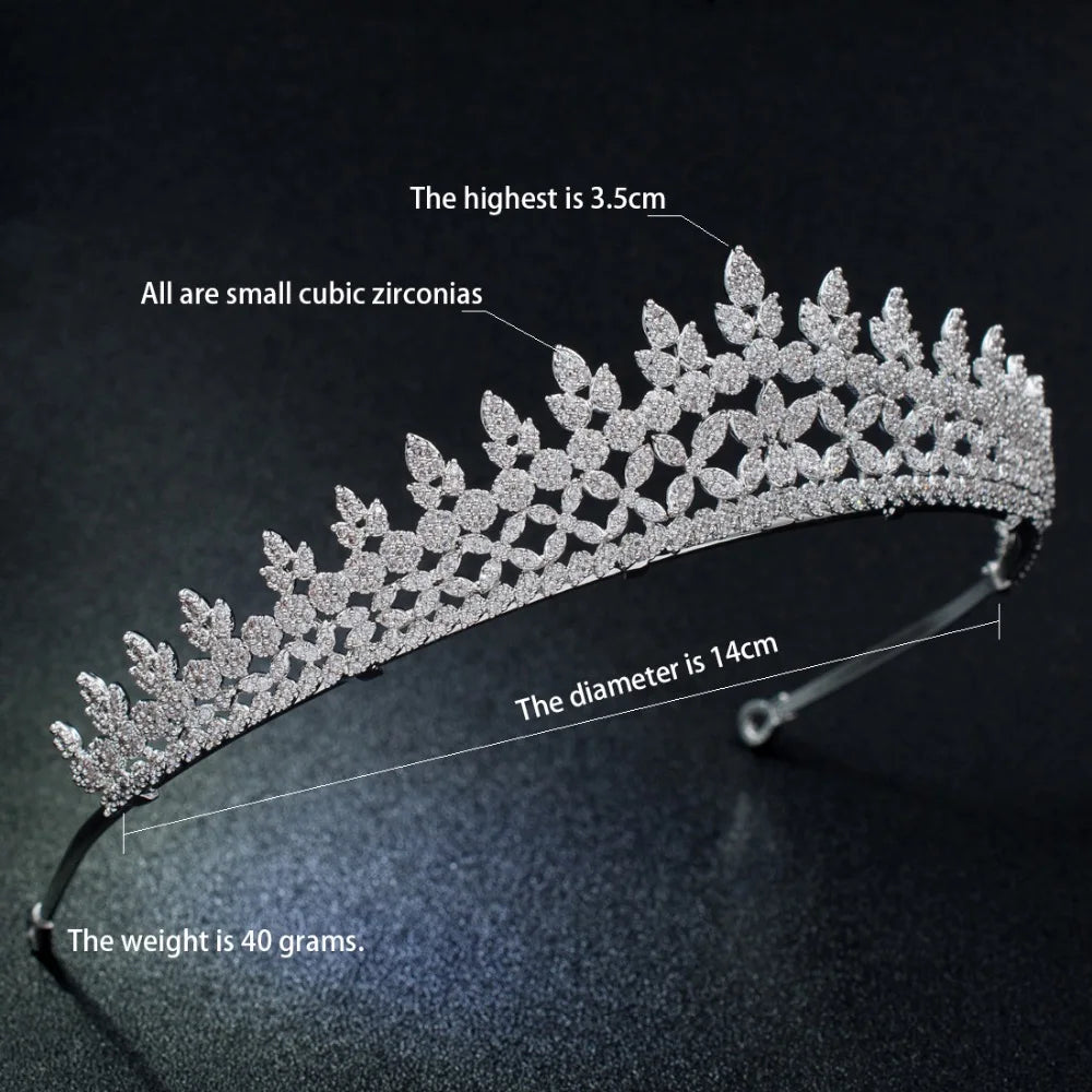 Zirconia Wedding Crown Jewelry Accessories