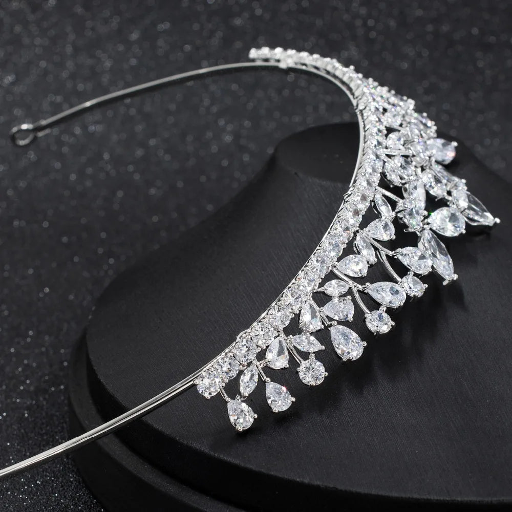 Zirconia Wedding Crown Hair Jewelry Accessories