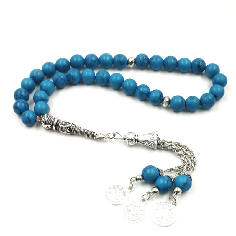 Misbaha Fayrouz stone tasbeeh Turquois Sabh Many Types of Tasbih Hot selling subha