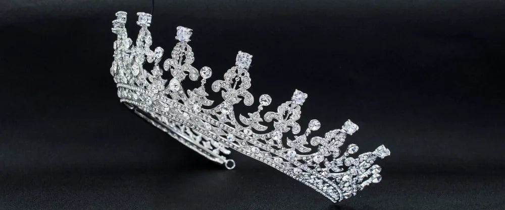 Classic Crystal  Crown  Hair Accessories Jewelry