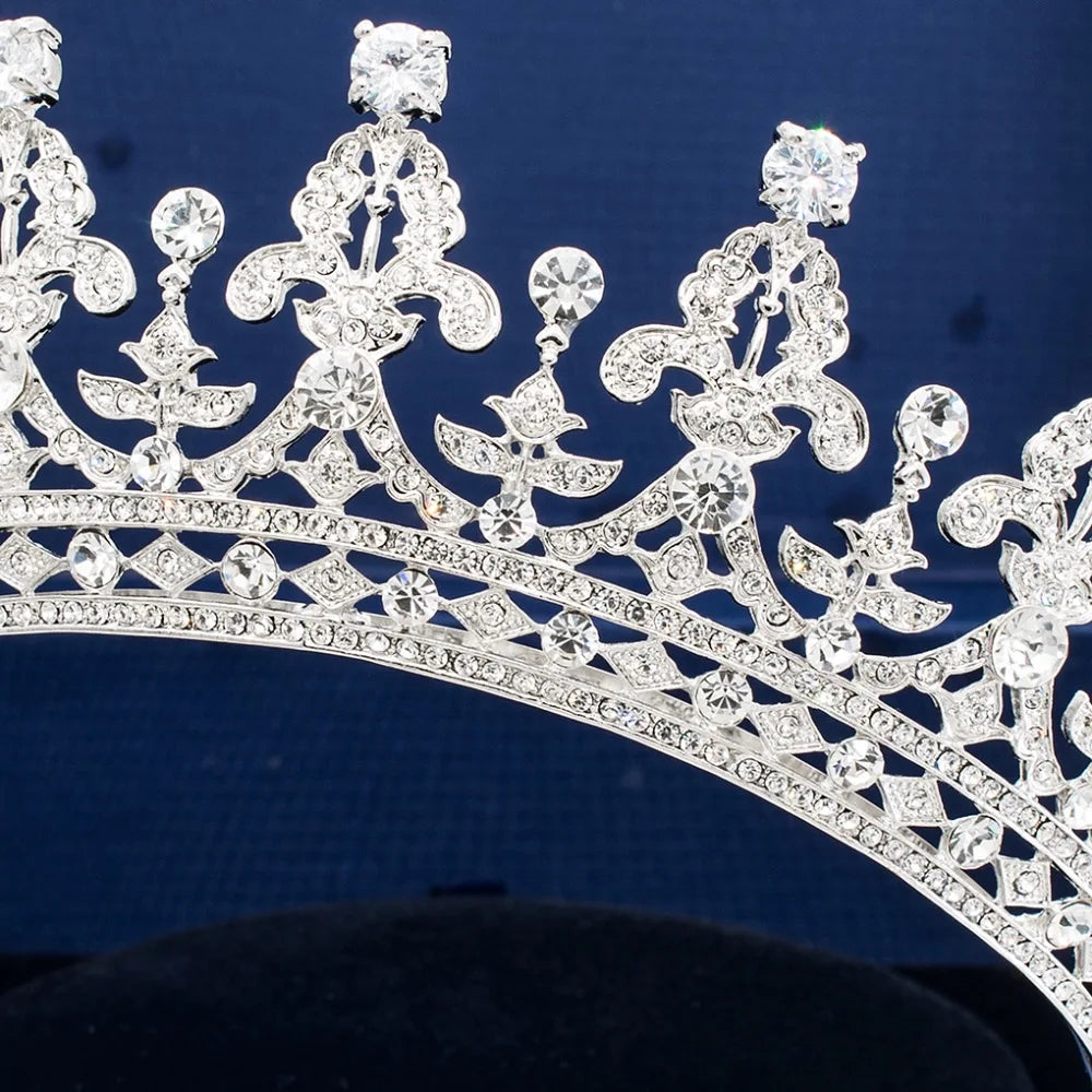 Classic Crystal  Crown  Hair Accessories Jewelry