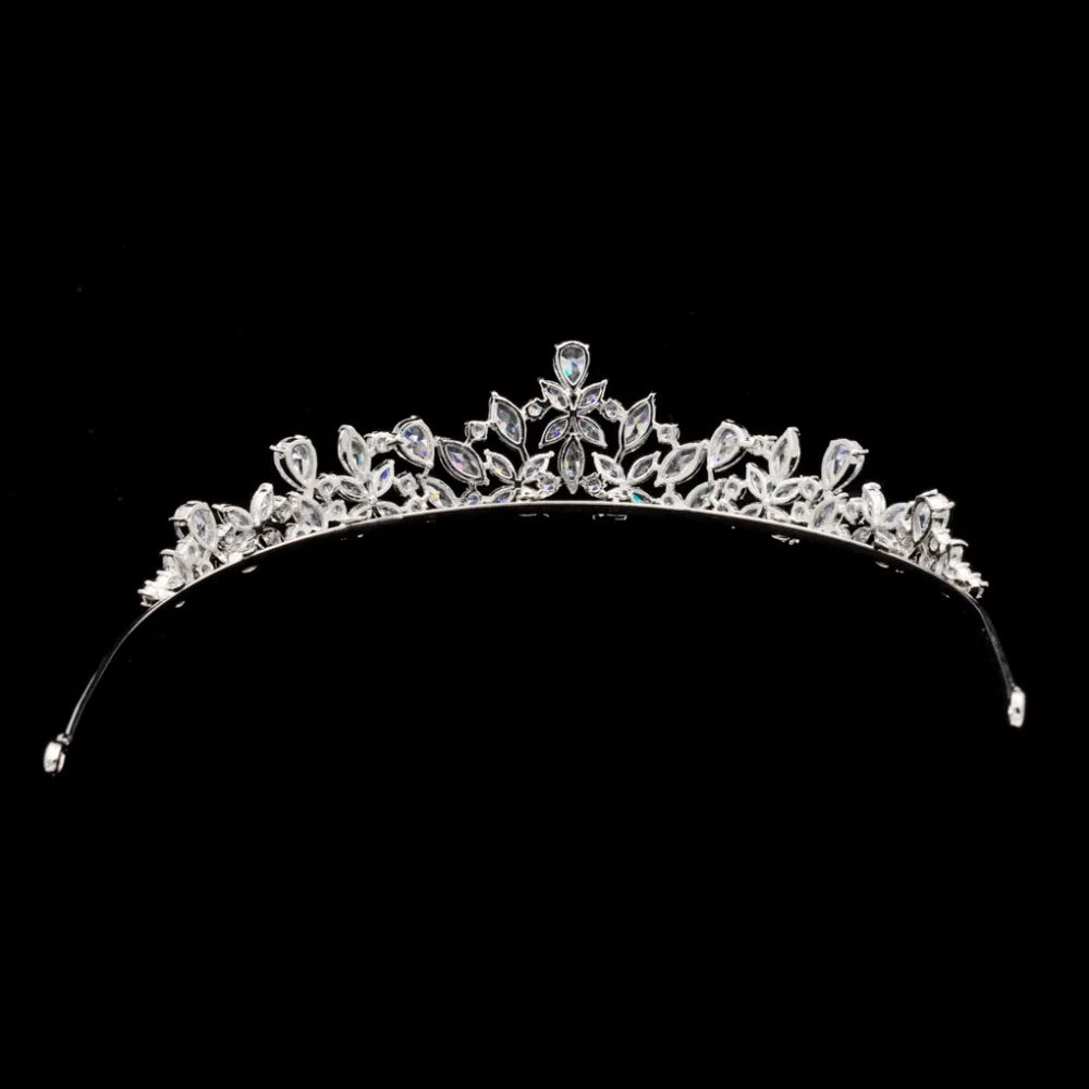 Simple Style  Zirconia  Crown,Gatherings Hair Jewelry Accessories