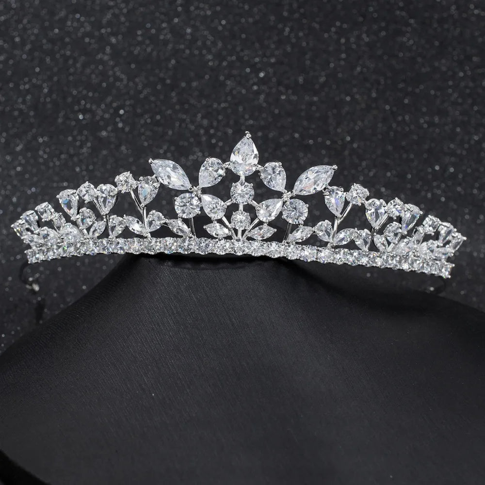 Zirconia Wedding Crown Hair Jewelry Accessories