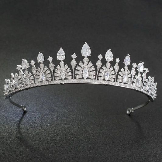 Classic Green Zirconia Luxury  Zirconia Crown Accessories Princess  Crystal Queens