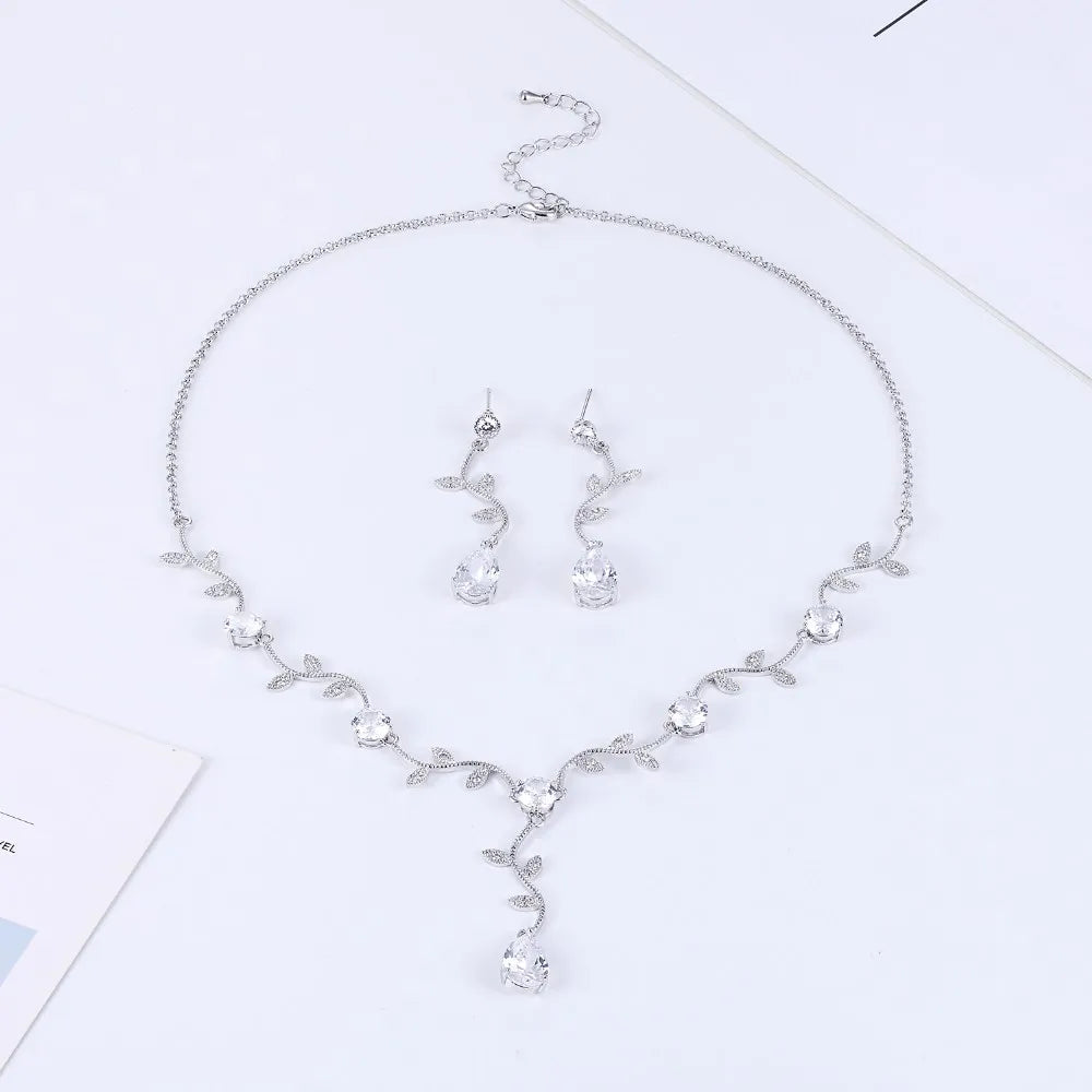 Luxury Pieces High Quality Zirconia Fashion Zirconia  Set Jewelry Zirconia