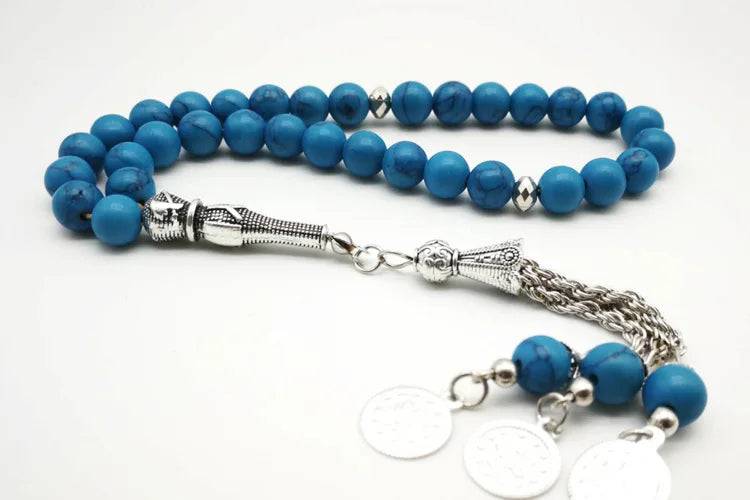 Misbaha Fayrouz stone tasbeeh Turquois Sabh Many Types of Tasbih Hot selling subha