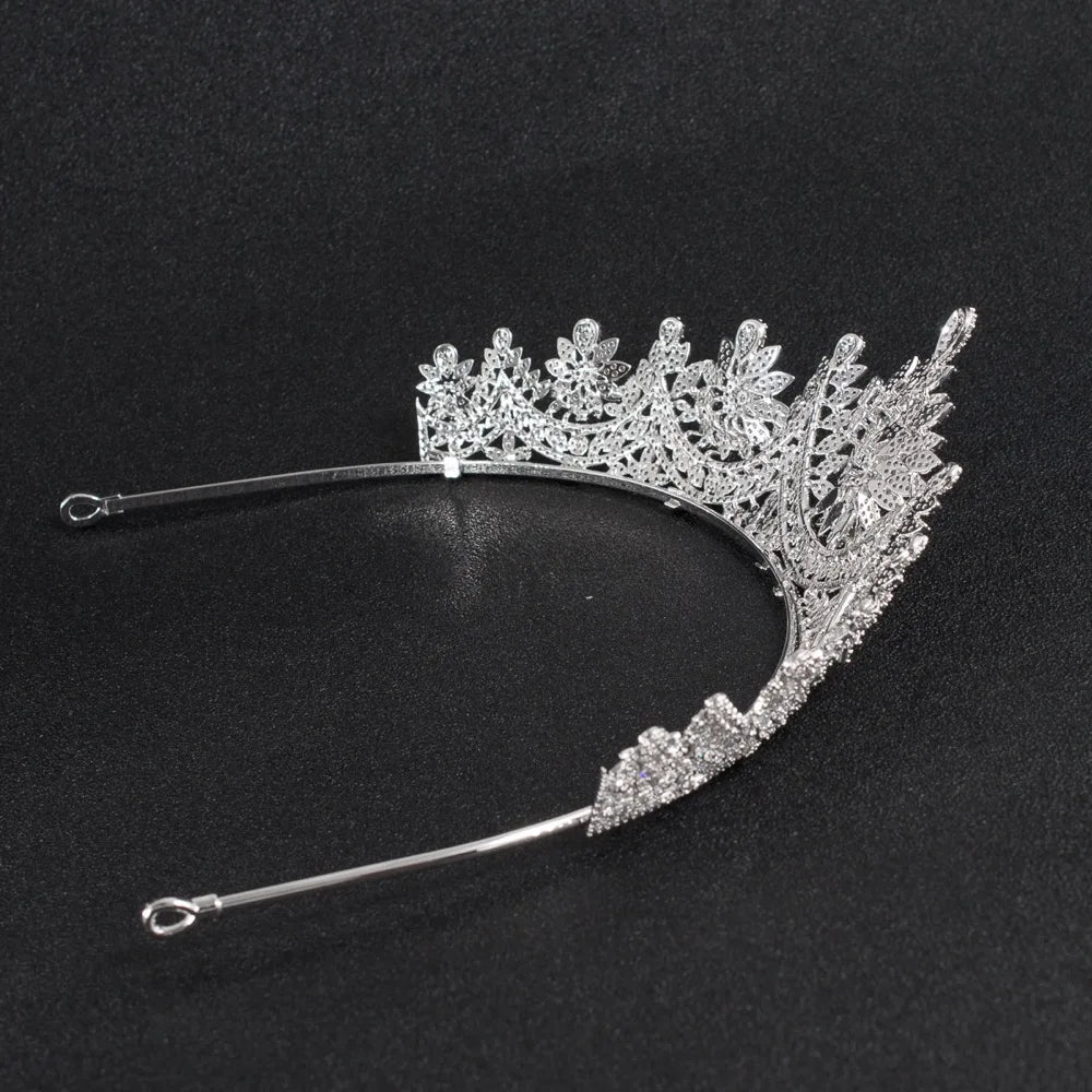 Luxury  Zirconia Crown Accessories Princess  Crystal Queens