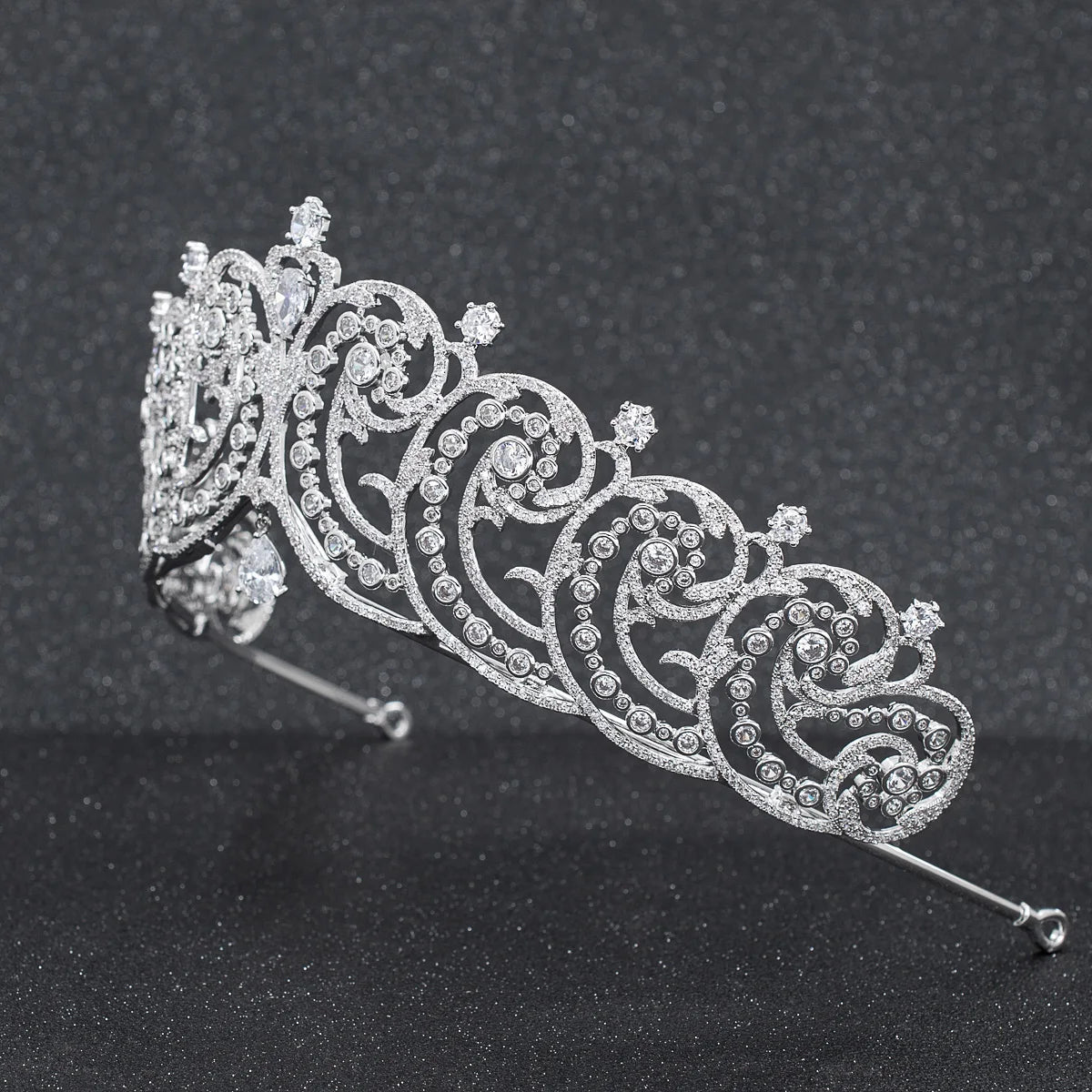 Luxury  Zirconia Crown Accessories Princess  Crystal Queens