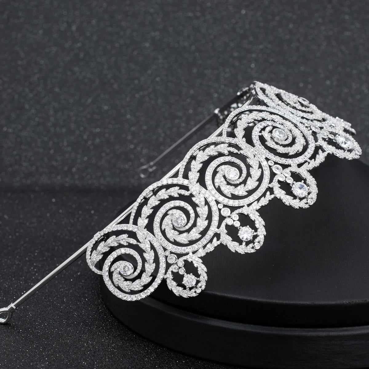 Classic Luxury  Zirconia Crown Accessories Princess  Crystal Queens