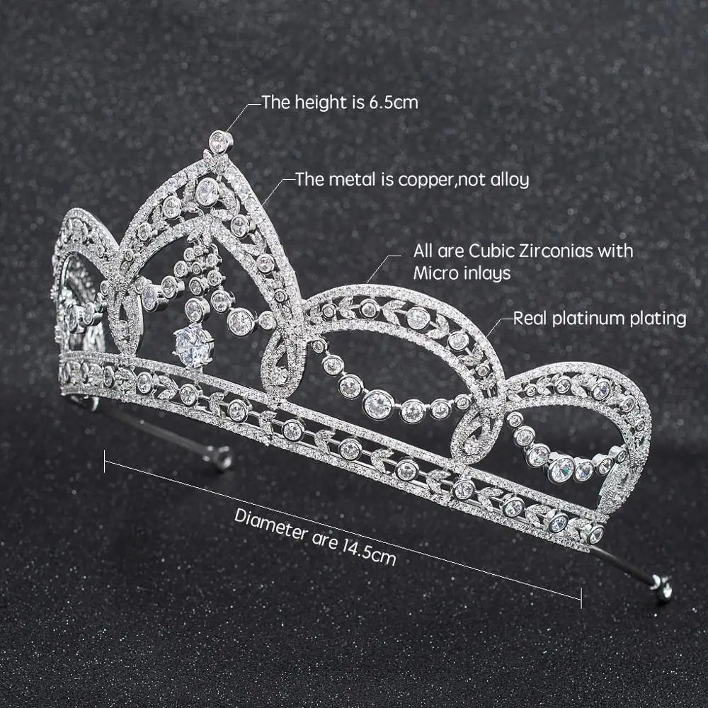 Zirconia  Princess Crown Jewelry Accessories