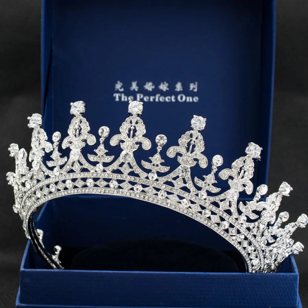 Classic Crystal  Crown  Hair Accessories Jewelry