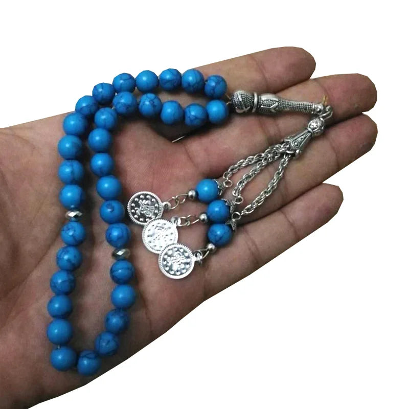 Misbaha Fayrouz stone tasbeeh Turquois Sabh Many Types of Tasbih Hot selling subha