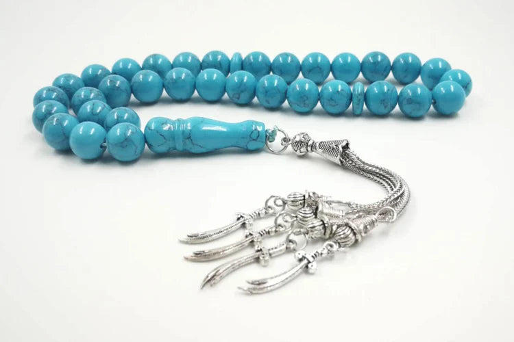 Turquoises Tasbih Men accessories February gift sabh prayer beads  beads stone bracelet