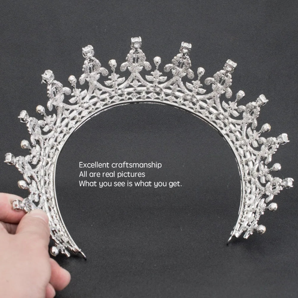 Classic Crystal  Crown  Hair Accessories Jewelry