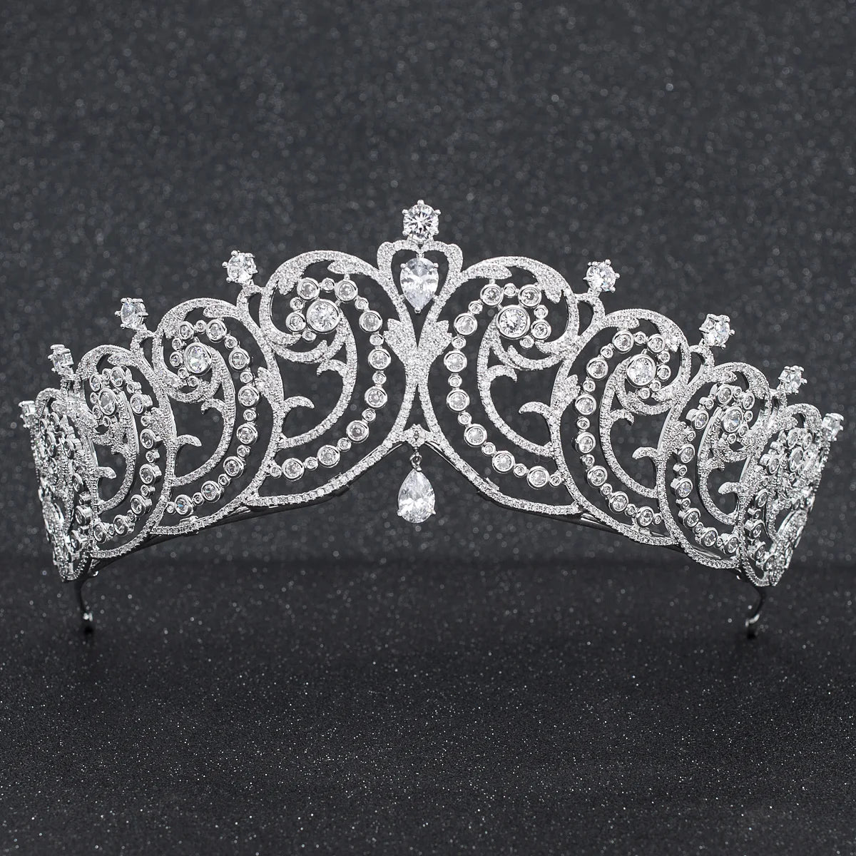 Luxury  Zirconia Crown Accessories Princess  Crystal Queens