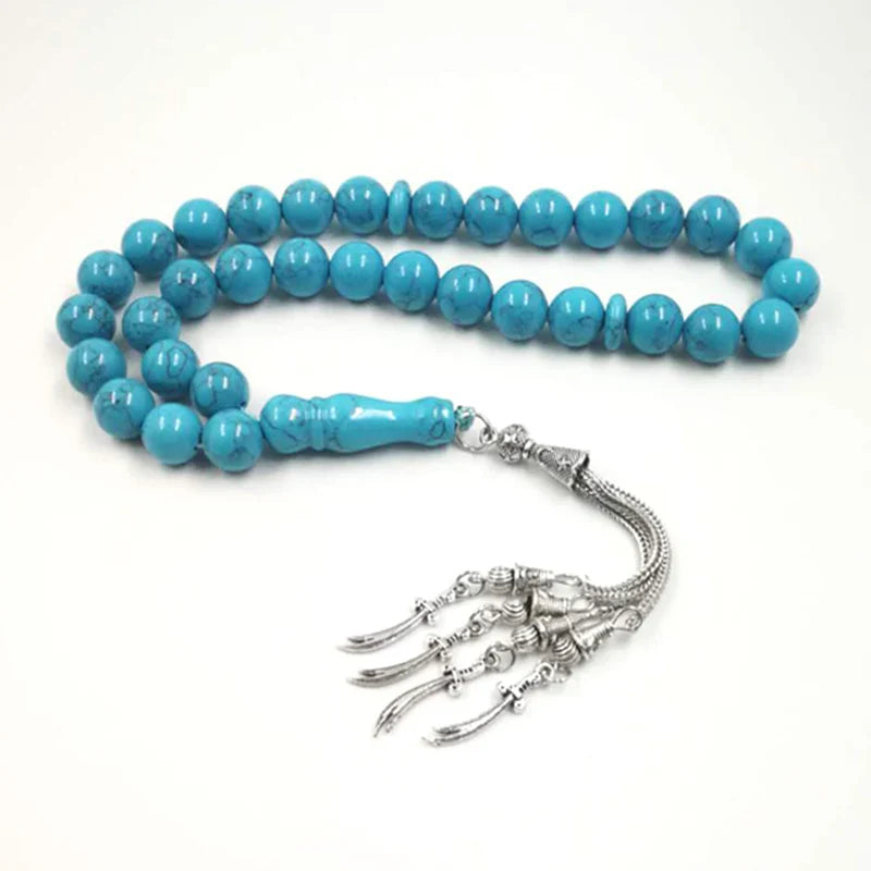 Turquoises Tasbih Men accessories February gift sabh prayer beads  beads stone bracelet