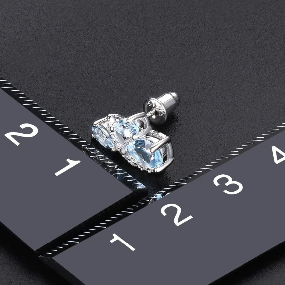 Blue Topaz 925 Sterling Silver