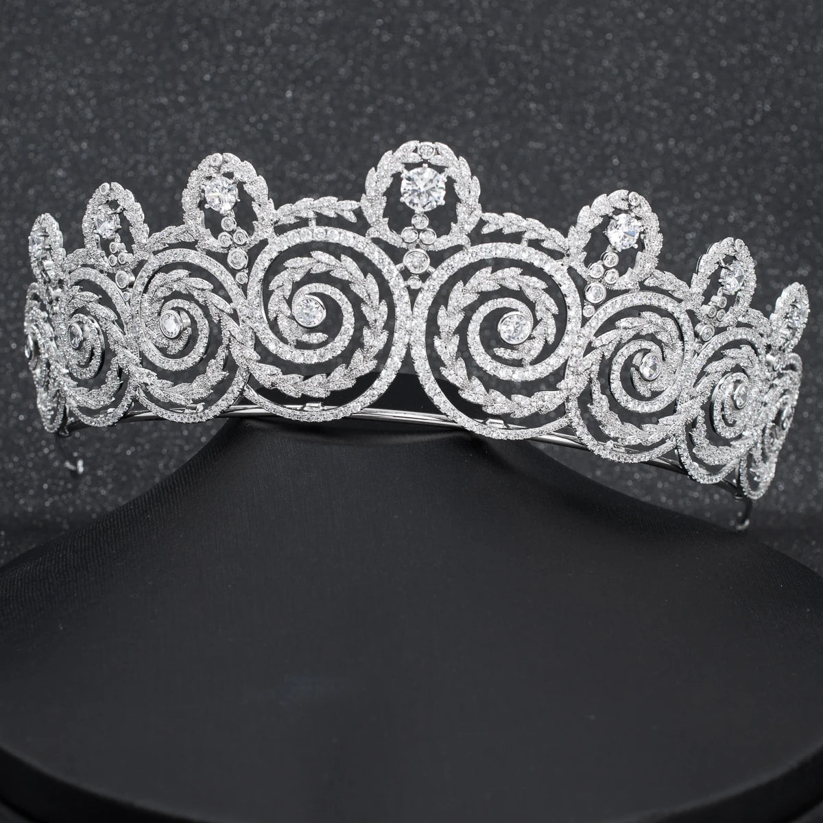 Classic Luxury  Zirconia Crown Accessories Princess  Crystal Queens