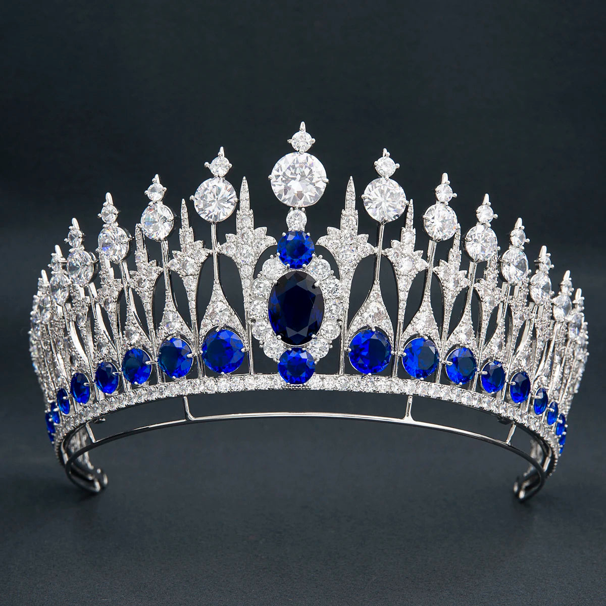 Luxury  Zirconia Crown Accessories Princess  Crystal Queens