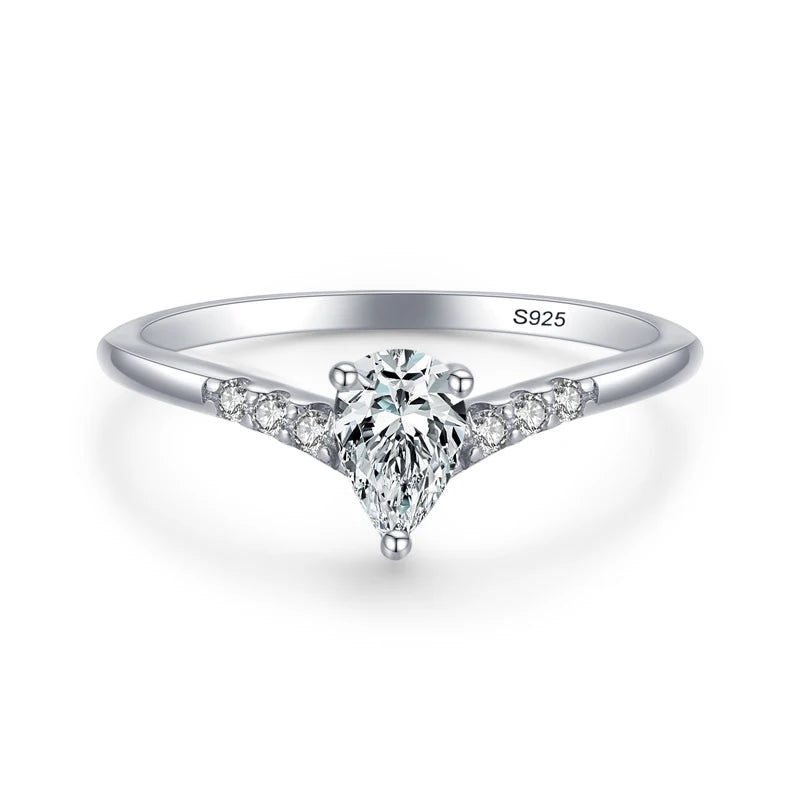 Ring Water Drop Luxury Zirconia