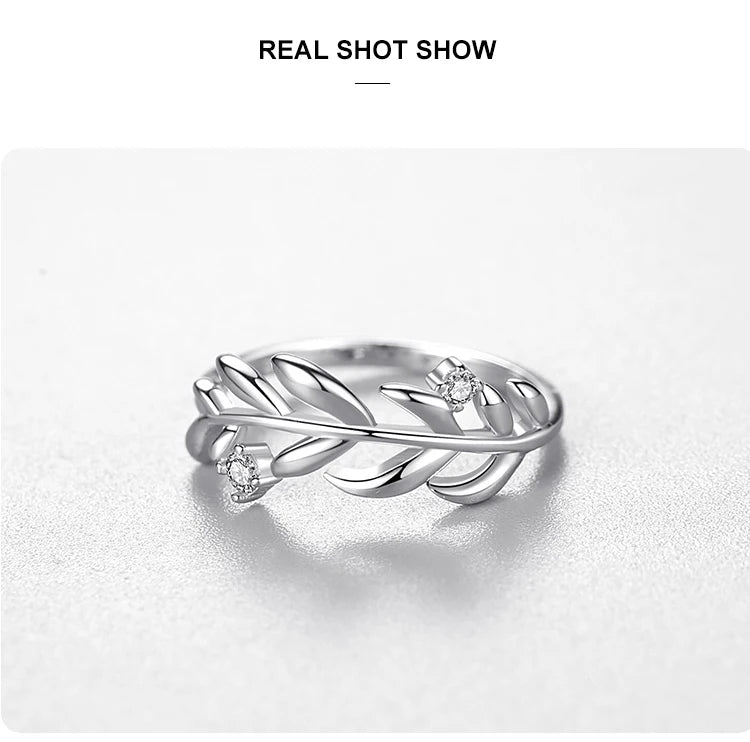 Real 925 Sterling Silver Fashion Tree Leaf Leaves&Branches Stud Jewelry Set