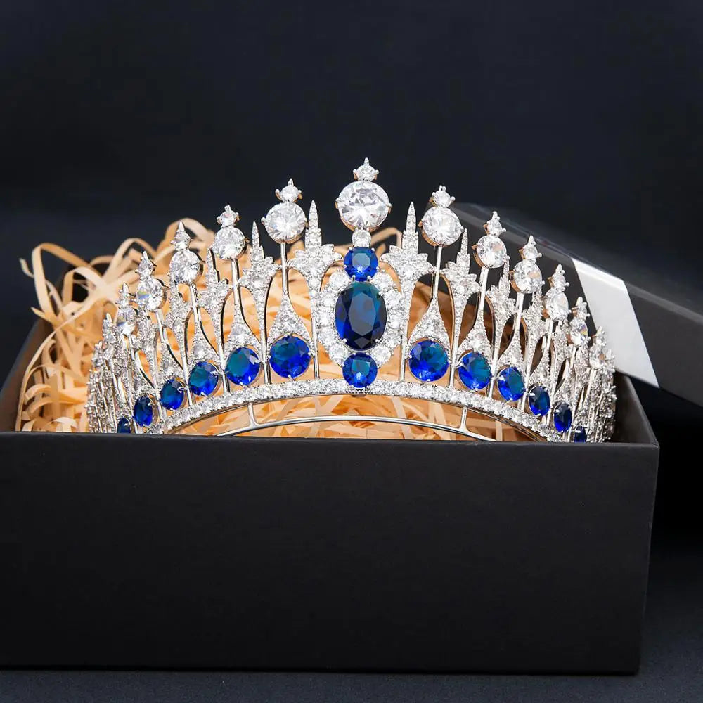 Luxury  Zirconia Crown Accessories Princess  Crystal Queens