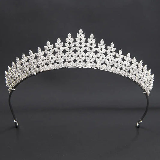 Luxury  Zirconia Crown Accessories Princess  Crystal Queens