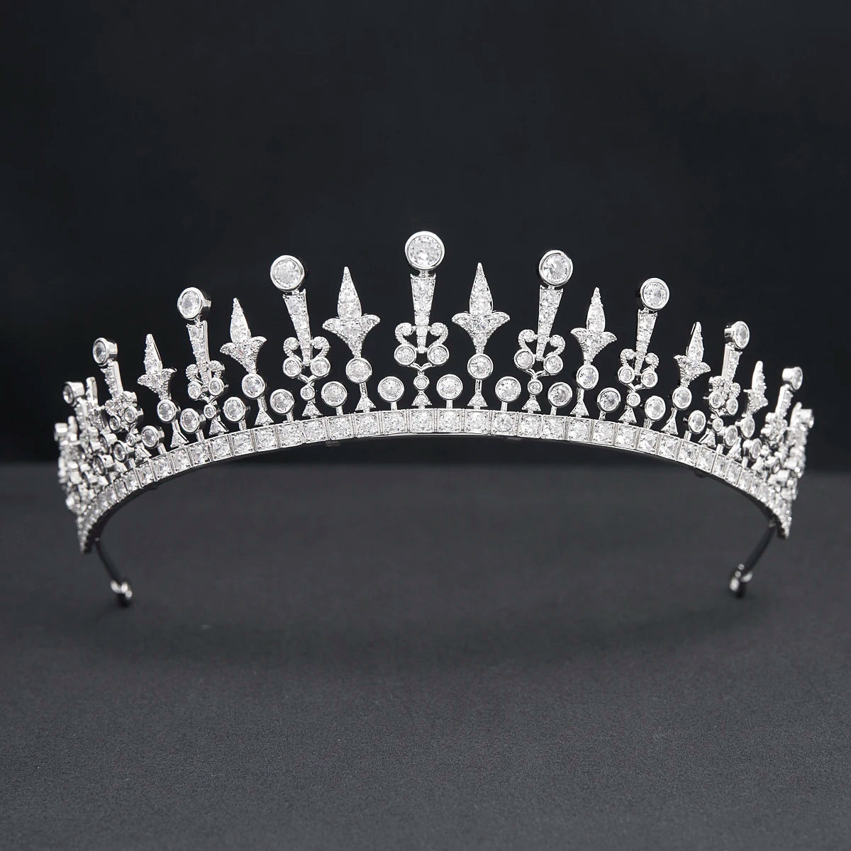 Luxury  Zirconia Crown Accessories Princess  Crystal Queens