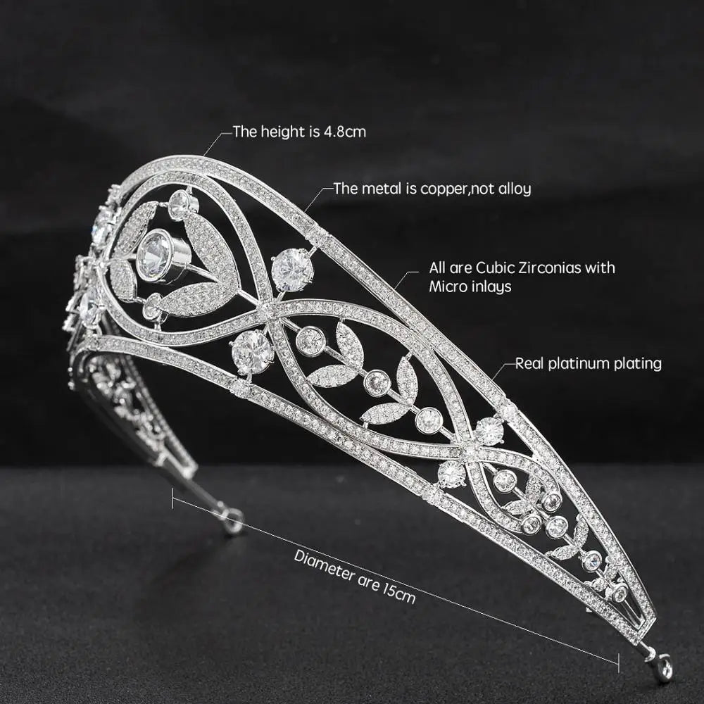 Zirconia Princess  Crown Jewelry Accessories